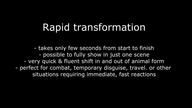 Various types of shapeshifting in movies
