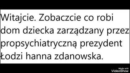 Zapraszamy na protest przeciwko dawaniu psychotropów dzieciom w domu dziecka w Łodzi.