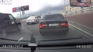 Bójka na drodze w rosji