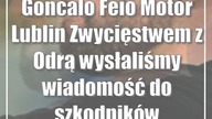 Goncalo Feio (Motor Lublin): Zwycięstwem z Odrą wysłaliśmy wiadomość do szkodników