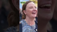 Nawrocki na wiecu Trzaskowskiego