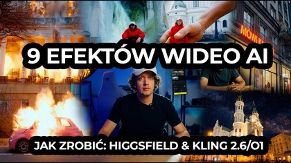 9 EFEKTÓW wideo AI które prosto stworzyć! #AI #sztucznainteligencja #postproduction