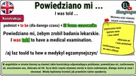 Powiedziano mi czyli zdania typu I was told - Strona bierna gramatyka angielski passive