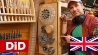 1012.  A wall for chucks and accessories for a lathe