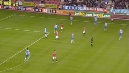 Premier League Sezon 2008/2009 Wigan 1-1 Man Utd Tevez