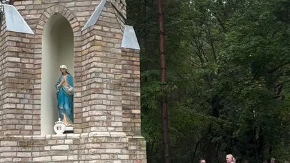 Dziewieniszki.  Dziewieniszki.  Prezydent Gitanas Nausėda w Dziewieniszkach