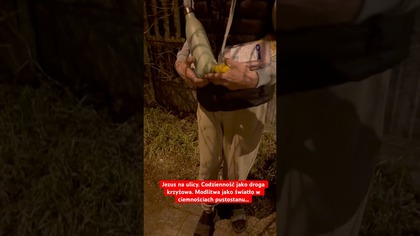 Jezus na ulicy.  Codzienność jako droga krzyżowa.  Modlitwa jako światło w ciemnościach pustostanu 