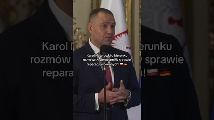 KAROL NAWROCKI O REPARACJACH WOJENNYCH OD NIEMIEC