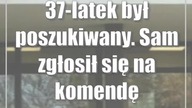 37-latek był poszukiwany.  Sam zgłosił się na komendę