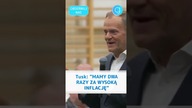 Tusk : MAMY DWA RAZY ZA WYSOKĄ INFLACJĘ #shorts