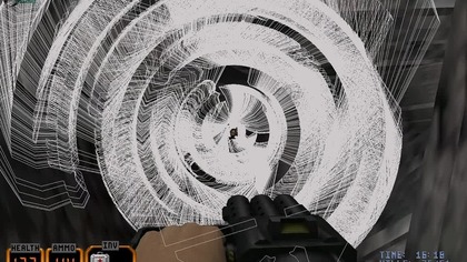 Duke Nuken 3D HRP: Streaks from map lines [Glitch]