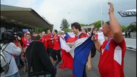 Czescy kibice w drodze na Stadion Narodowy