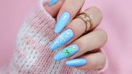 christmas tree nails art tutorial / Gabrielle Nails Charbonne