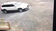 Czterech szwedzkich policjantów próbuje aresztować agresywnego człowieka