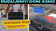Budujemy! Dom na start 63 m2.  Cz. 32 Murowanie Pierwszej Warstwy Ścian Działowych Na działce! Vlog