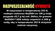 HYDRATI I ROZPUSZCZALNOŚĆ dosypywanie soli | Zadanie 4. 1. 16.  legendarny zbiór