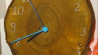 Wooden clock / zegar z drewna orzechowego/ mój pomysł na...