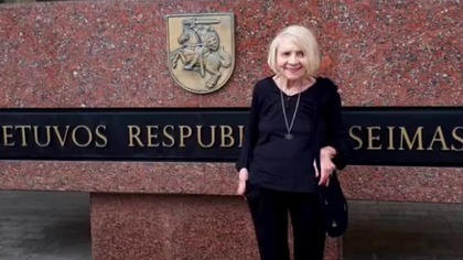 Publicystka, legendarna dziennikarka Alwida Bajor, Wilno, 2020 r..