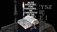 WŁÓŻ RÓŻANIEC POD PODUSZKĘ .  NIE UWIERZYSZ CO SIĘ STANIE ! TO JEST BARDZO PILNE !