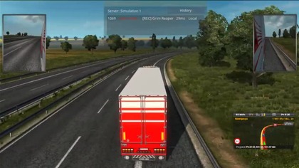 LIVE ETS2 Z modyfikacją kabiny na multiplayer.
