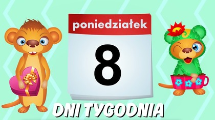 Dni tygodnia | Piosenka dla dzieci | Naucz się dni tygodnia