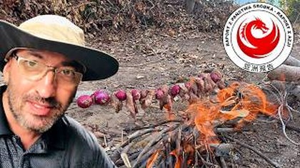 Pierwszy grill na naszej działce.  Operacja Stefana