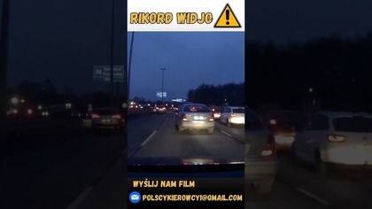 Zmiana pasa ruchu i wymuszenie #rikordwidjo #polscykierowcy #polska #polscykierowcy