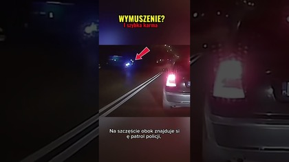 Wymuszenie i wolna jazdaPolicja reaguje!  #droga #policja #bezpieczenstwo #drivinginpoland