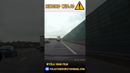 Nadmierna prędkość, wyprzedzanie pasem awaryjnym #shorts #polscykierowcy #rikordwidjo #crash