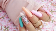 pastel flowers nails art tutorial / Elisium Nails