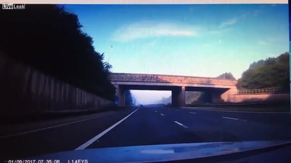 Karambol na autostradzie w Anglii