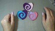 SERDUSZKO spirala na szydełku, crochet heart, kurs, szydełkowanie krok po kroku #127