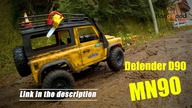 MN-90 1/12 Defender D90 PickUp Cheap Crawler RTR - Unboxing & Filed Test Scale 1/12 4WD Camel Trophy