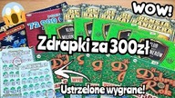Zdrapki Lotto #605 Zdrapki za 300zł  Wielki MIX drogich zdrapek z wygranymi 