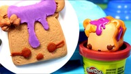 Play Doh  Num Noms  Jak zrobić tosty i naleśniki?  bajki dla dzieci