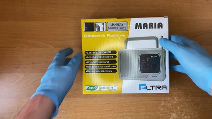 UNBOXING: Radio przenośne ELTRA MARIA w kolorze srebrnym