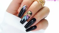 Rainbow flowers nails art tutorial step by step / Allepaznokcie Molly Lac