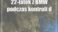 Sprinter z BMW chciał zwiać z maryśką