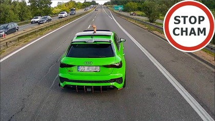 Jazda na suwak i pojawia się on Szeryf w Audi #1913 Wasze Filmy