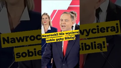 Nawrocki! Nie wycieraj sobie gęby Biblią! - o tym jak Nawrocki cytował Biblię po wygranej #wybory
