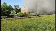 Pożar w hali produkcyjnej w Bogdańcu w woj.  lubuskim