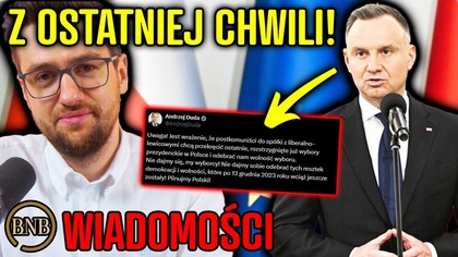 PILNE! Duda OSTRZEGA Polaków! CHCĄ ANULOWAĆ WYBORY?! [ Tusk, Nawrocki, Trzaskowski ]