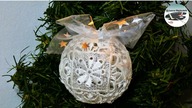 Jak zrobić koronkową bombkę z butelki [LACE BAUBLE MADE FROM BOTTLE] Pomysły plastyczne DiY