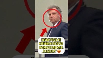 Hańba! Poseł KO Karnowski podczas dyskusji o banderyzmie i Wołyniu: to bzdura