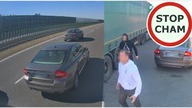 Szeryf w Volvo wyhamowuje ciężarówki na autostradzie A4 #776 Wasze Filmy