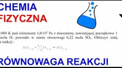 W temperaturze 1000 K pod ciśnieniem 1,0·10^5 Pa ... ZADANIE 12 PŁ CHEMIA FIZYCZNA #chemia #chemistry