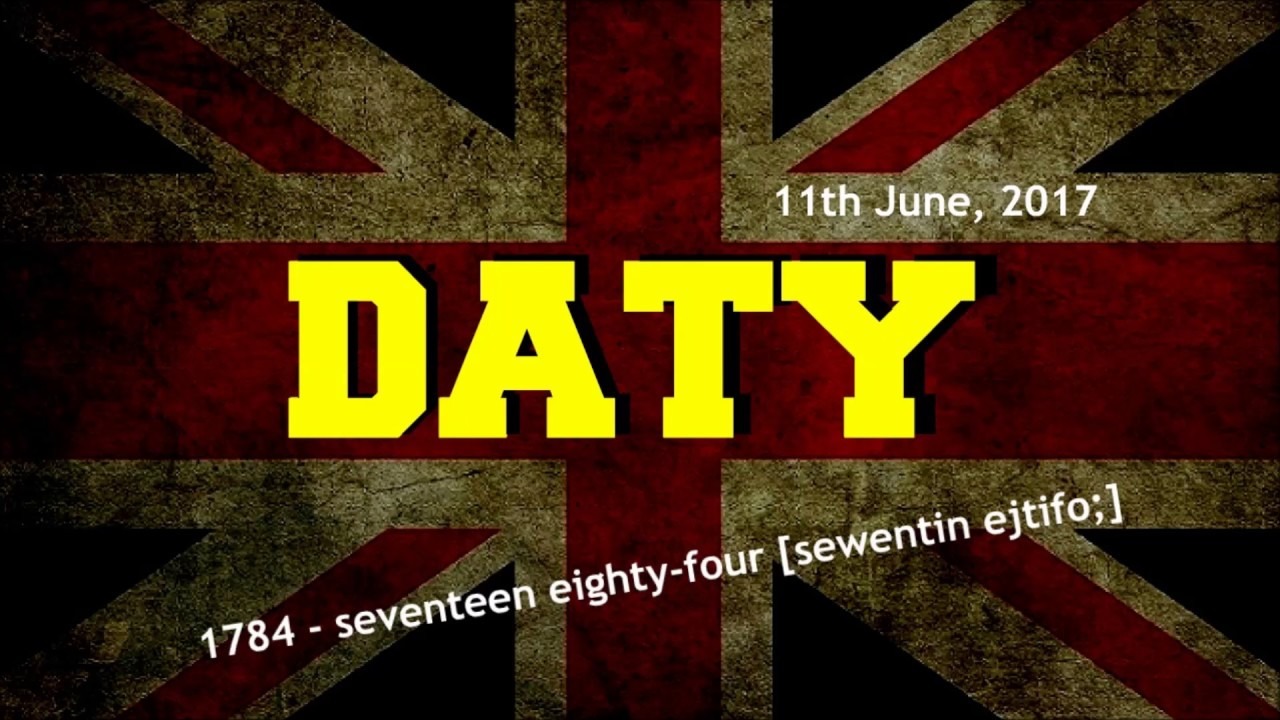 Daty po angielsku CDA