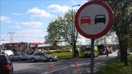 Zderzenie trzech aut na Walczaka