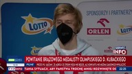 Dawid Kubacki powitany po powrocie z Pekinu (16. 02. 2022)