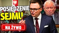FUJARY! AWANTURA W SEJMIE! [NA ŻYWO] Kaczyński wparował do Hołowni!